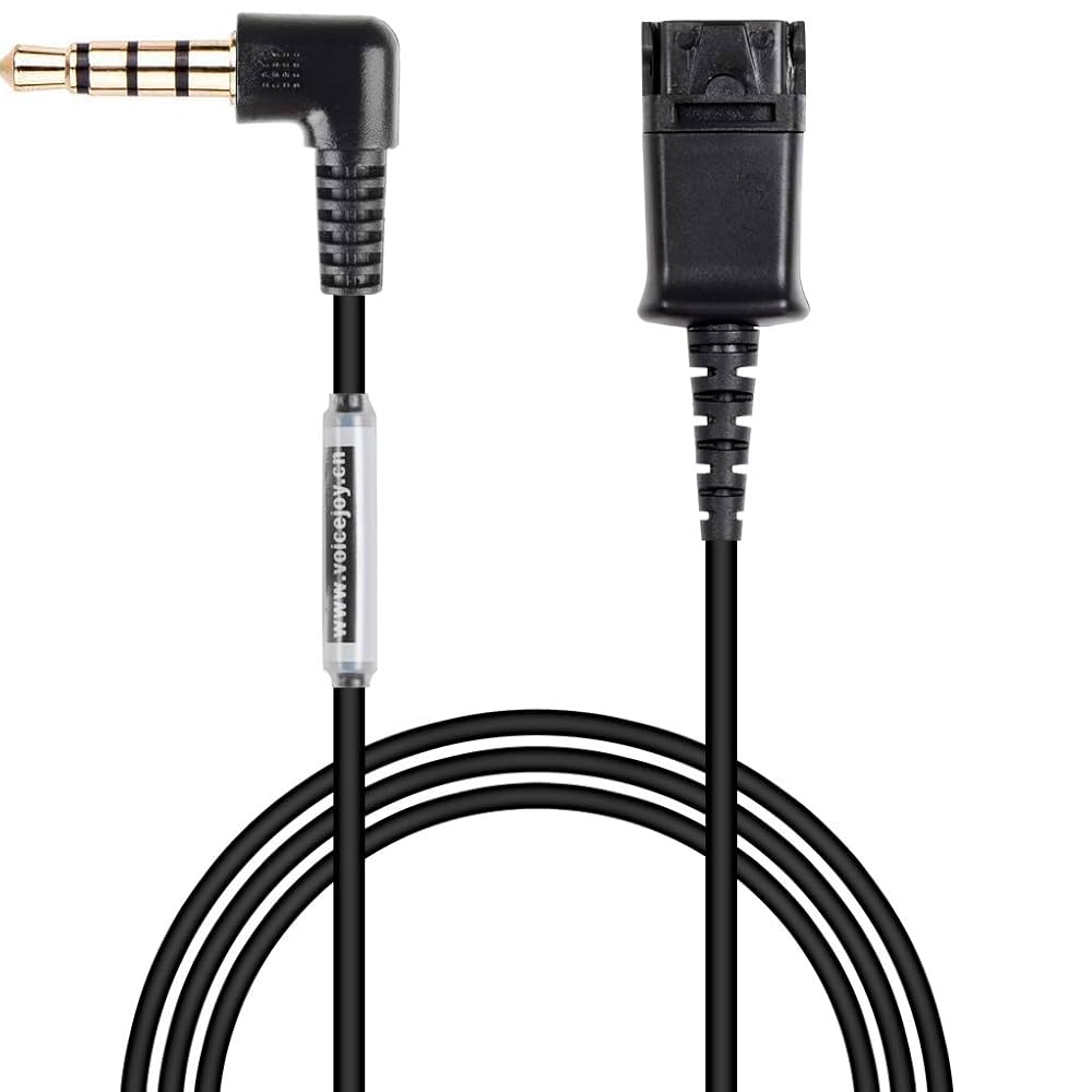 その他 PLANTRONICS Headset Replacement Cable Headset QD (Quick Disconnect) Cable for Plantronics headsets